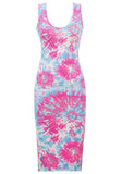 Fireworks Printed Bodycon Dress