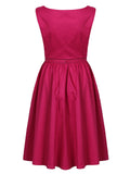 Pink Vintage Sleeveless Midi Dress