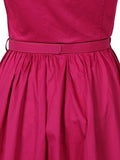 Pink Vintage Sleeveless Midi Dress